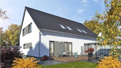 Familien(t)raum: Doppelhaushälfte mit Garten für Groß & Klein.