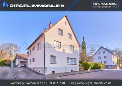 Sie hier? Wir auch! Vielseitiges 3-Familienhaus, 919 m² Grundst.–Potenzial für zusätzlichen Bauplatz