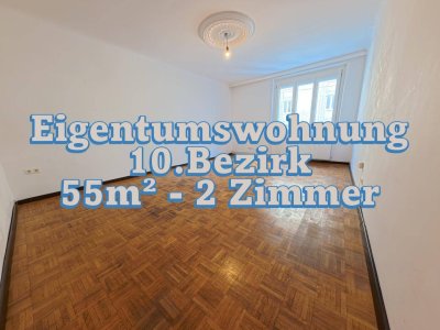 10.Bezirk,2-Zi.-Eigentumswohnung, 55m² - 360°-Rundgang
