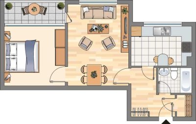 2-Zimmer-Wohnung in Dortmund Hörde (WBS für 2 P. erforderlich!)