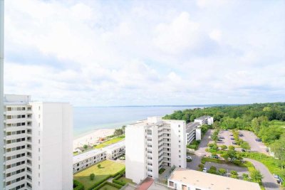 11. Etage! Traumhafte Ferienwohnung mit Balkon & Meerblick – nur wenige Schritte vom Strand entfernt