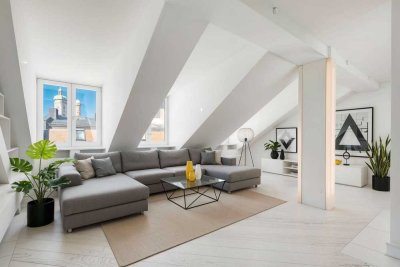 Penthouse über den Dächern Münchens – Loftcharme mit Traumblick, nahe dem Viktualienmarkt