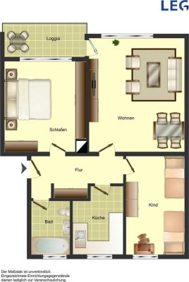 3-Zimmer-Wohnung in Höxter kurzfristig frei