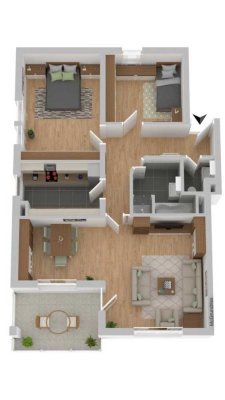 Top Kapitalanlage - vermietete 3-Zimmer Wohnung in bevorzugter Lage WE48