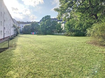 Park im Hinterhof, Kiez vor der Haustür, viel Altbau dazwischen