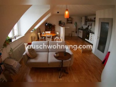 Tauschwohnung: Helle Maisonette-Wohnung mit Blick auf den Schönberg