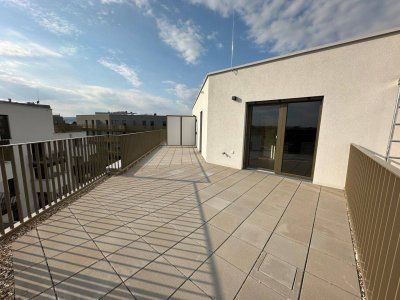 Erstbezug 2-Zimmer-Dachgeschosswohnung mit großzügiger Dachterrasse