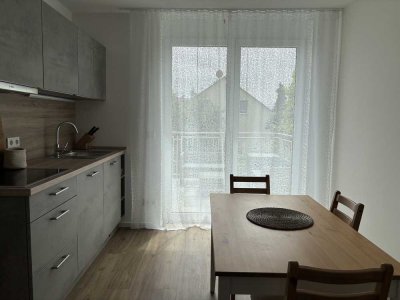 Möblierte 1,5-Zimmer-Wohnung, mit Bad, Balkon und EBK in Hattersheim-Eddersheim