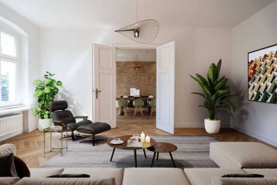 Wunderschön sanierte 5 Zimmer Altbauwohnung mit Balkon nahe Riehmers Hofgarten Kreuzberg