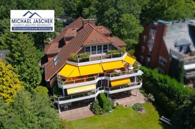 Endetage in HH-Volksdorf! Großzügig und offen gestaltete 2-Zi.-DG-Whg., großer Balkon (Süd-West)