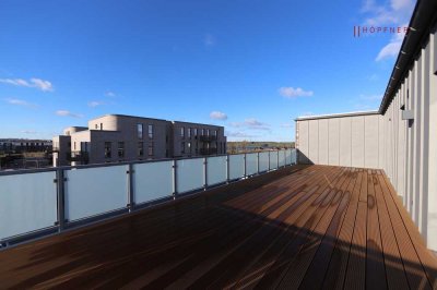 Dachterrassen anstatt Garten - Neubau-Penthouse-Wohnung in den Schleiterrassen in 24376 Kappeln