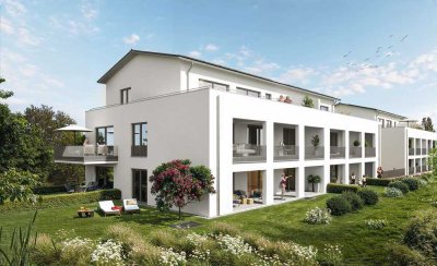 Moderne Erdgeschosswohnung mit Loggia – Stilvoll wohnen am Auerberg in Nordheim