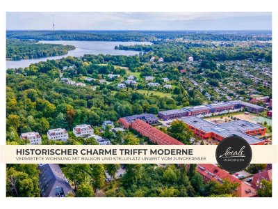 Traumhafte, vermietete 3-Zimmer-Wohnung im Denkmal mit Balkon, Stellplatz und Blick zum Belvedere