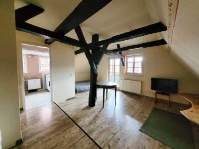 RUSTIKAL UND GEMÜTLICHI!!! Tolle möblierte Dachgeschosswohnung in zentraler Lage