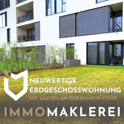 NEUWERTIGE ERDGESCHOSSWOHNUNG MIT GARTEN IN IDYLLISCHER LAGE AN DER ENNS