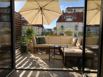 Sonne - Weite - den Sommer genießen, mitten in der Stadt und doch umgeben von Weite und grün!