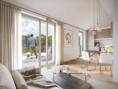 HOCHWERTIG UND MODERN WOHNEN IN LANGENZERSDORF: TERRASSENWOHNUNG MIT SAGENHAFTER INFRASTRUKTUR UND VERKEHRSANBINDUNG IN BESTER ZENTRUMSLAGE