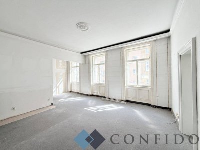 Gestalten Sie nach Ihrem Geschmack - Sanierungsbedürftige 3 Zimmer Altbauwohnung in der Clusiusgasse!
