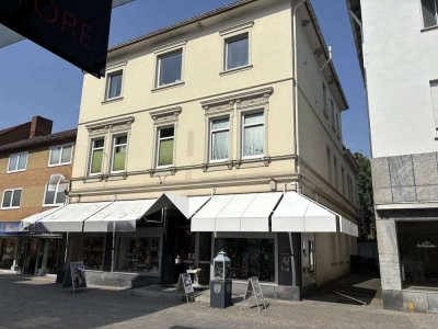 Gemütliche 3 Zimmer Etagenwohnung in der Fußgängerzone von Bünde mit großer Dachterrasse