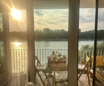 Bestlage mit direktem Rheinblick -voll möbliert-