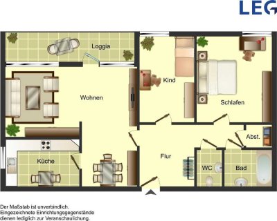 Demnächst frei! 3-Zimmer-Wohnung in Düsseldorf Garath