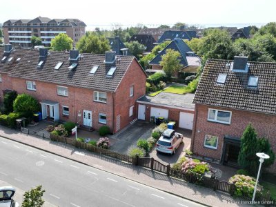 Reihenendhaus über 3 Etagen, ca. 108 m² Wohnfläche auf einem deichnahen ca. 449 m² Erbbaugrundstück