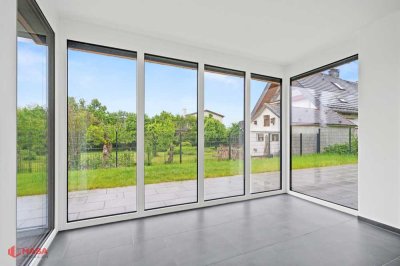 Erstbezug Neubau: 3,5-Zimmer Süd-/West-Wohnung mit Terrasse und Gartenanteil!