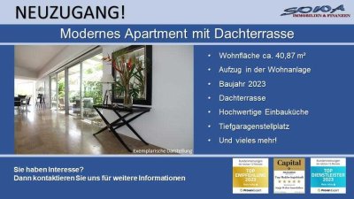 Hochwertiges Penthouse Apartment mit großzügiger Dachterrasse und TG-Stellplatz in zentrumsnaher ...