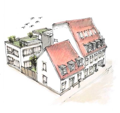 Stilvolle, neuwertige 3-Zimmer-Maisonette-Wohnung mit toller Dachterrasse und EBK
