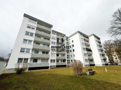 Modernisierte 3,5-Zimmer-Wohnung mit EBK und Loggia im Regensburger Osten. Frei.