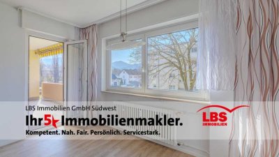 Helle 3-Zimmer-Wohnung mit großem Balkon in ruhiger Lage in Waldkirch!