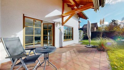 Ihr neues Zuhause in Ottobrunn / Riemerling: Stilvolle 5 Zimmer Doppelhaushälfte mit Gartenparadies