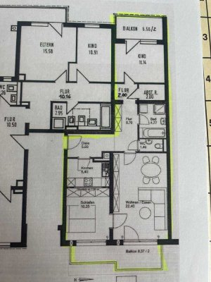 Helle 3-Zimmer-Wohnung mit 2 Balkonen in Königsbrunn