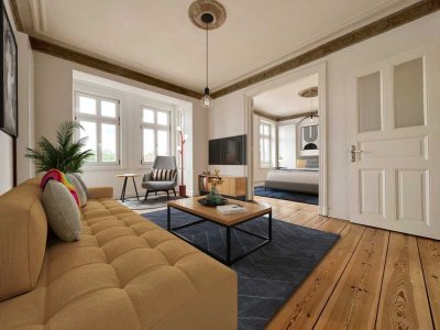 Toll renovierte 4-Zimmer Jugendstilwohnung mit 2 Balkonen in Altona sucht neuen Eigentümer!
