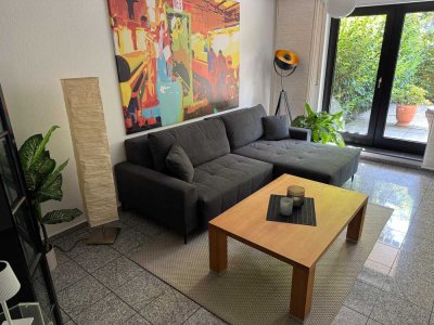 Komplett möbliert! Große Terrasse, Garten