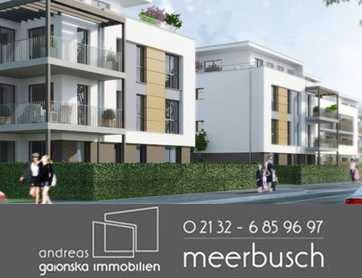Exklusive 2-Zimmerwohnung mit Balkon und zwei TG-Stellplätzen in Meerbusch-Büderich.