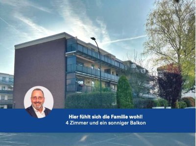 Hier fühlt sich die Familie wohl – 4 Zimmer und sonnigem Balkon