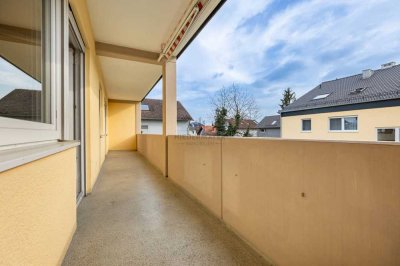 Helle 2-Zi.-Whg. mit XXL-Balkon & Hobbyraum – ohne Sanierungsstau dank neuer Fenster & neuem Dach!