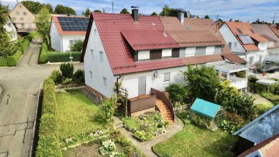 Charmante Doppelhaushälfte in Ulm-Einsingen – viel Platz für Familien mit Modernisierungspotenzial