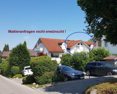 Helle 1-Zi.-DG-Wohnung (NR) mit großem SO-Balkon und TG