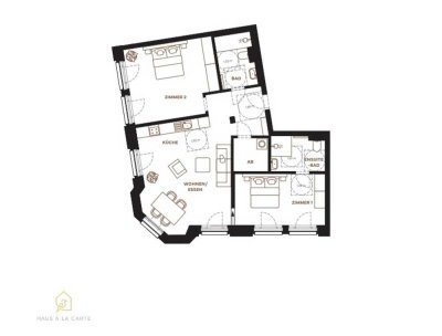 Erstbezug: 3-Zimmer-Wohnung mit Balkon und offenem Loftcharakter in Wuppertal