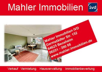 Helle 3 ZKB Dachgeschosswohnung mit Einbauküche in Bensheim