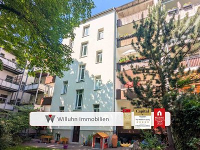 Sehr schöne 3RW in Reudnitz - Balkon - Gäste-WC - separate Küche - Parkett - Denkmal