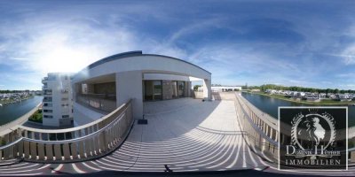 Penthouse mit Rheinblick in Ludwigshafen Süd mit riesiger Terrasse + 2 Tiefgaragenstellplätze