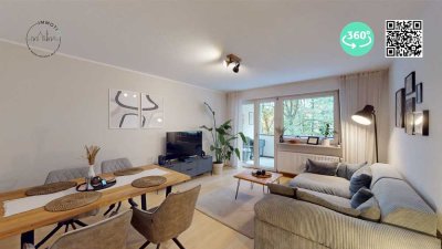 Modern - Stilvoll - Bezugsfertig: Modernisierte 3-Zi-ETW mit zwei Balkonen in KA-Waldstadt