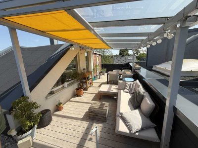 Dachterrasse Neubau (2017) Barmbek/Bramfeld, sehr ruhig, U-Bahn, Stellplatz, Musikraum (schalldicht)