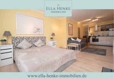 Beste Innenstadtlage: Schöne, modernisierte 1,5-Zimmer-Wohnung mit Balkon, Fahrstuhl + Tiefgarage.