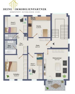 Moderne 4-Zimmer-Wohnung zum Wohlfühlen!