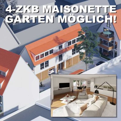Moderne 4-ZKB Maisonette mit Balkon - Garten!
