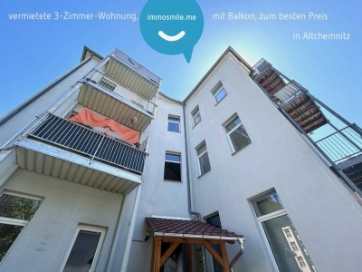 Altchemnitz • Eigentumswohnung • 3 Zimmer • vermietet • mit Balkon • Anschauen und Kaufen